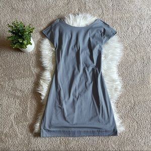 Theory Andrizzia Blue Stripe Back Tie Dress